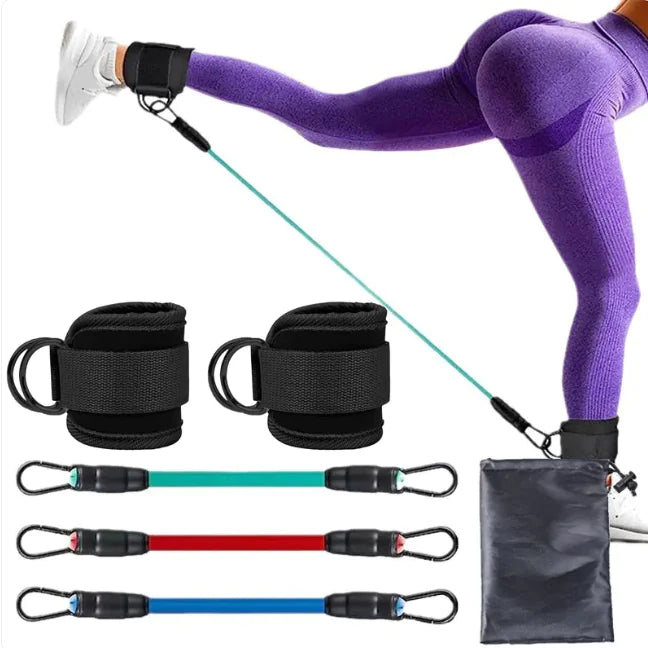 Ankle Resistance Bands Brace with Straps