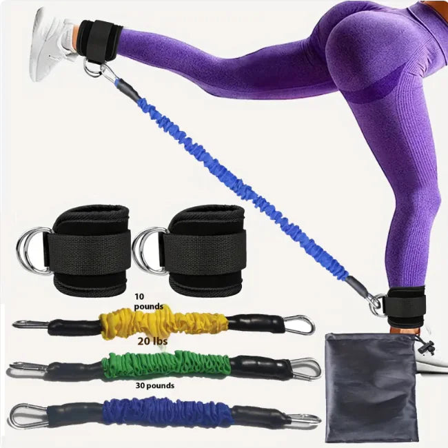 Ankle Resistance Bands Brace with Straps