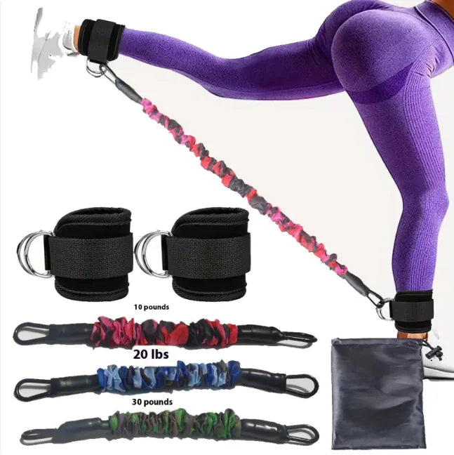 Ankle Resistance Bands Brace with Straps