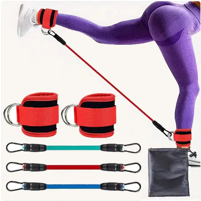 Ankle Resistance Bands Brace with Straps